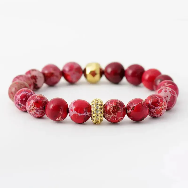 LOVCIA Natural Stone Beaded Bracelet