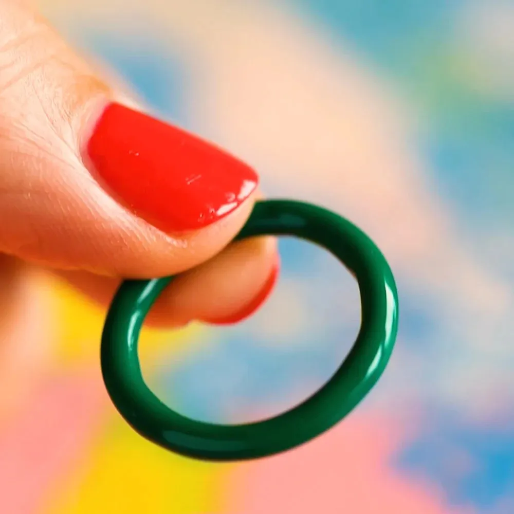 LULU Copenhagen Colour Ring Enamel -  Green