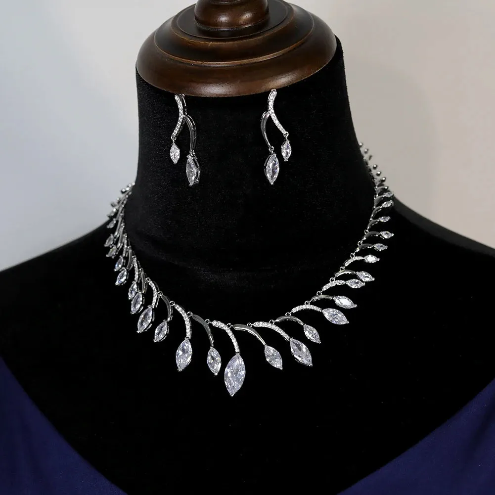 Luxury African Bridal Jewelry Set – Round Necklace and Earrings for Weddings and Parties