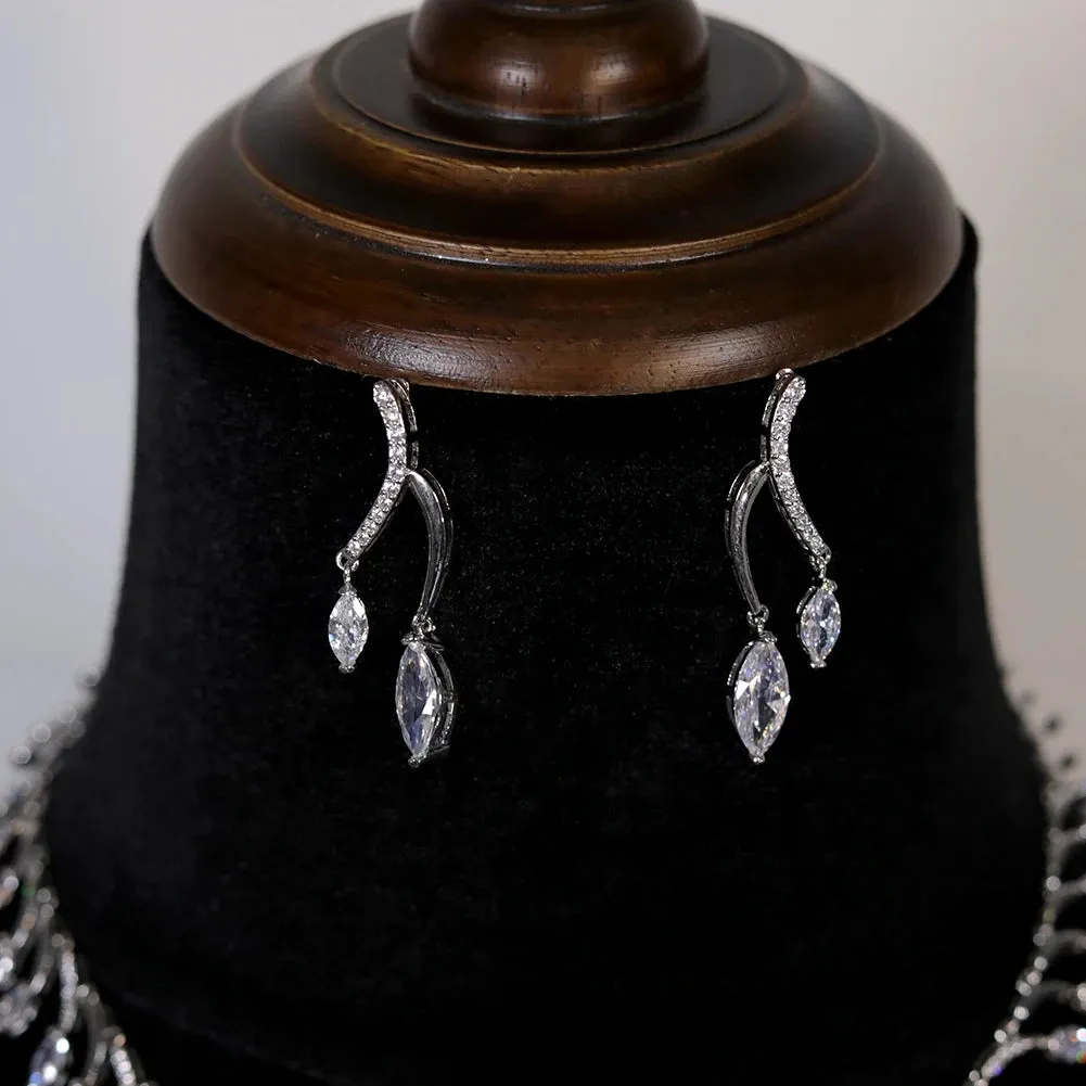 Luxury African Bridal Jewelry Set – Round Necklace and Earrings for Weddings and Parties