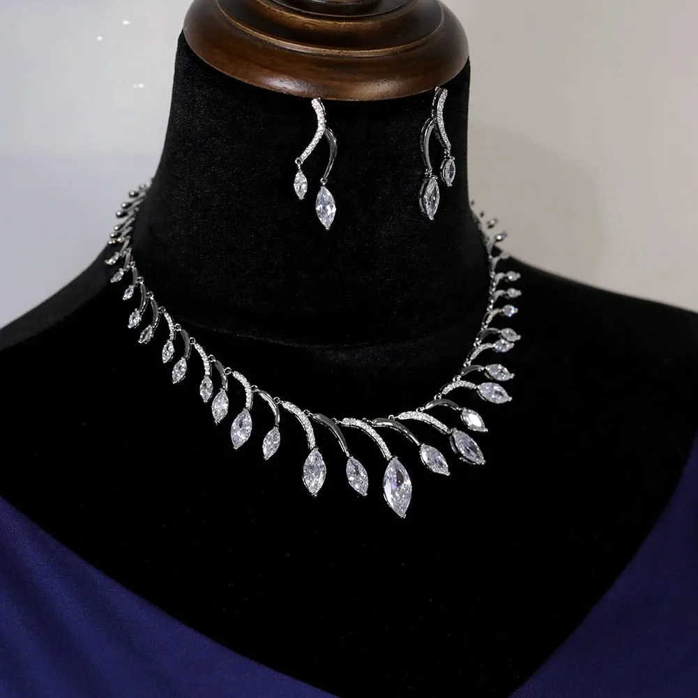 Luxury African Bridal Jewelry Set – Round Necklace and Earrings for Weddings and Parties