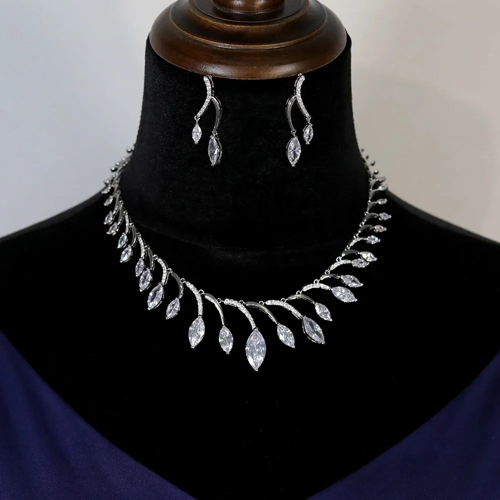 Luxury African Bridal Jewelry Set – Round Necklace and Earrings for Weddings and Parties