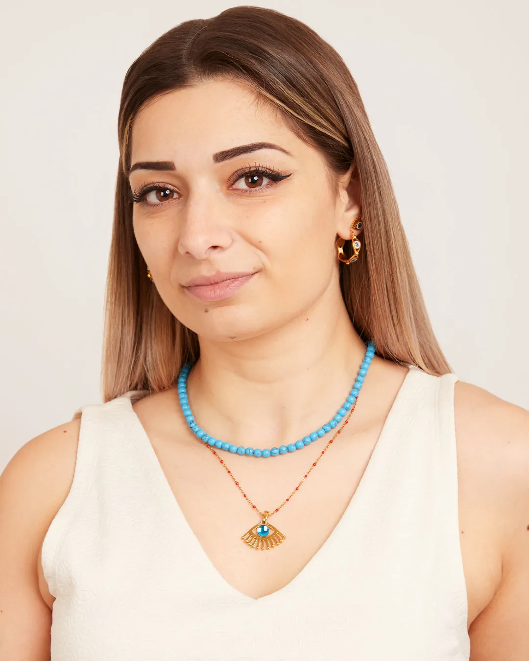 Luzzu Eye Halo Pendant