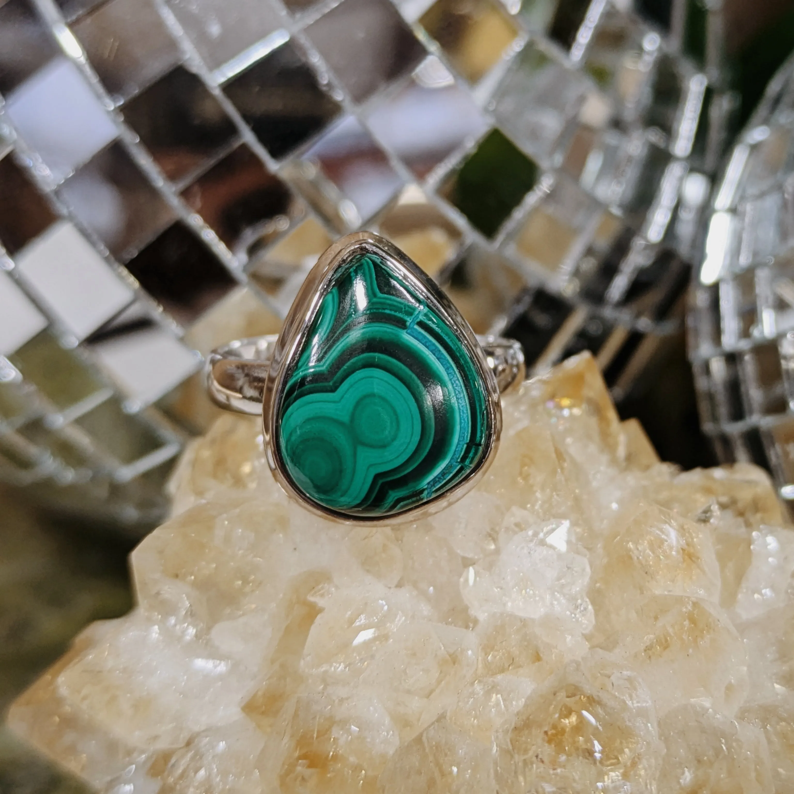Malachite Rings | Sterling Silver