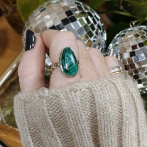 Malachite Rings | Sterling Silver