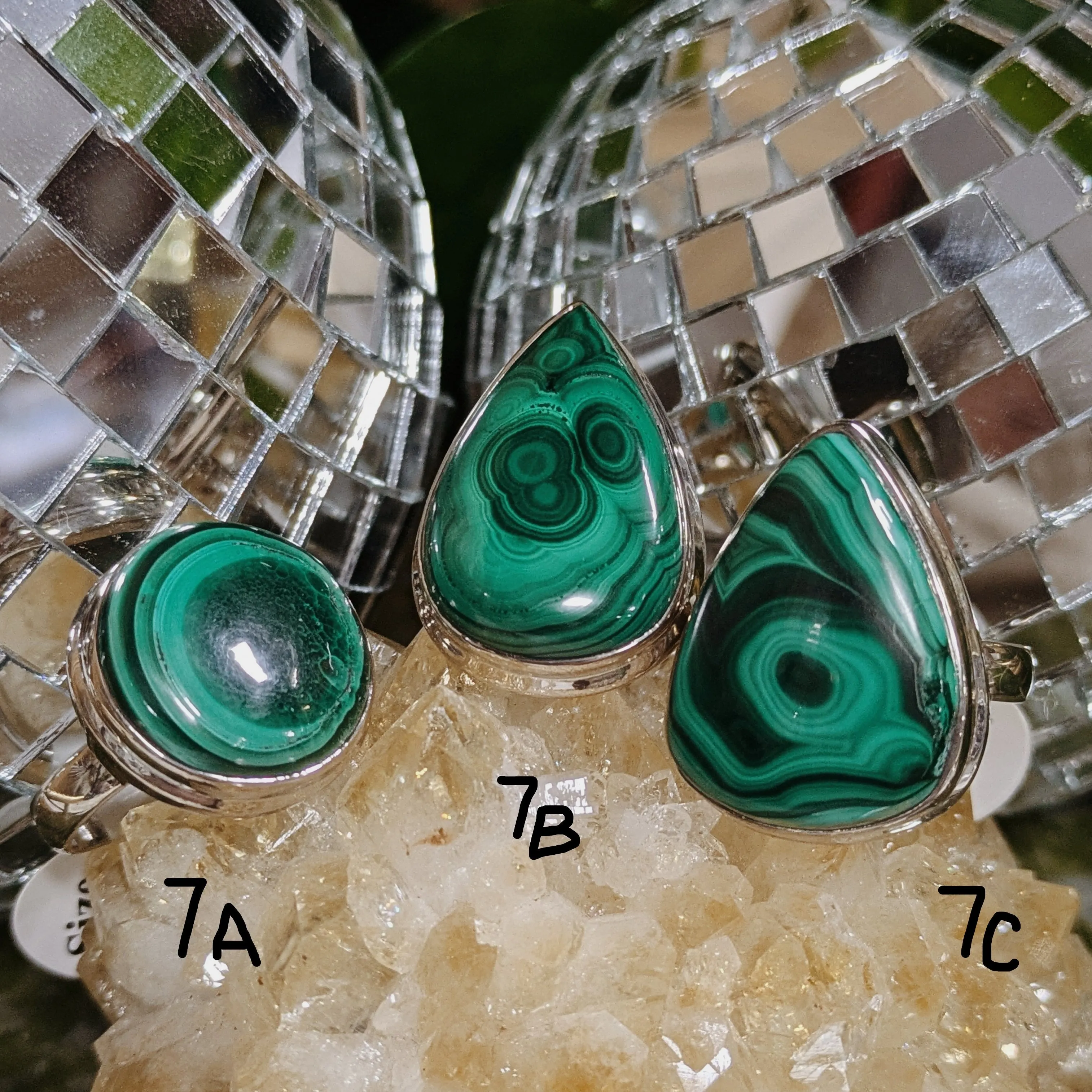 Malachite Rings | Sterling Silver