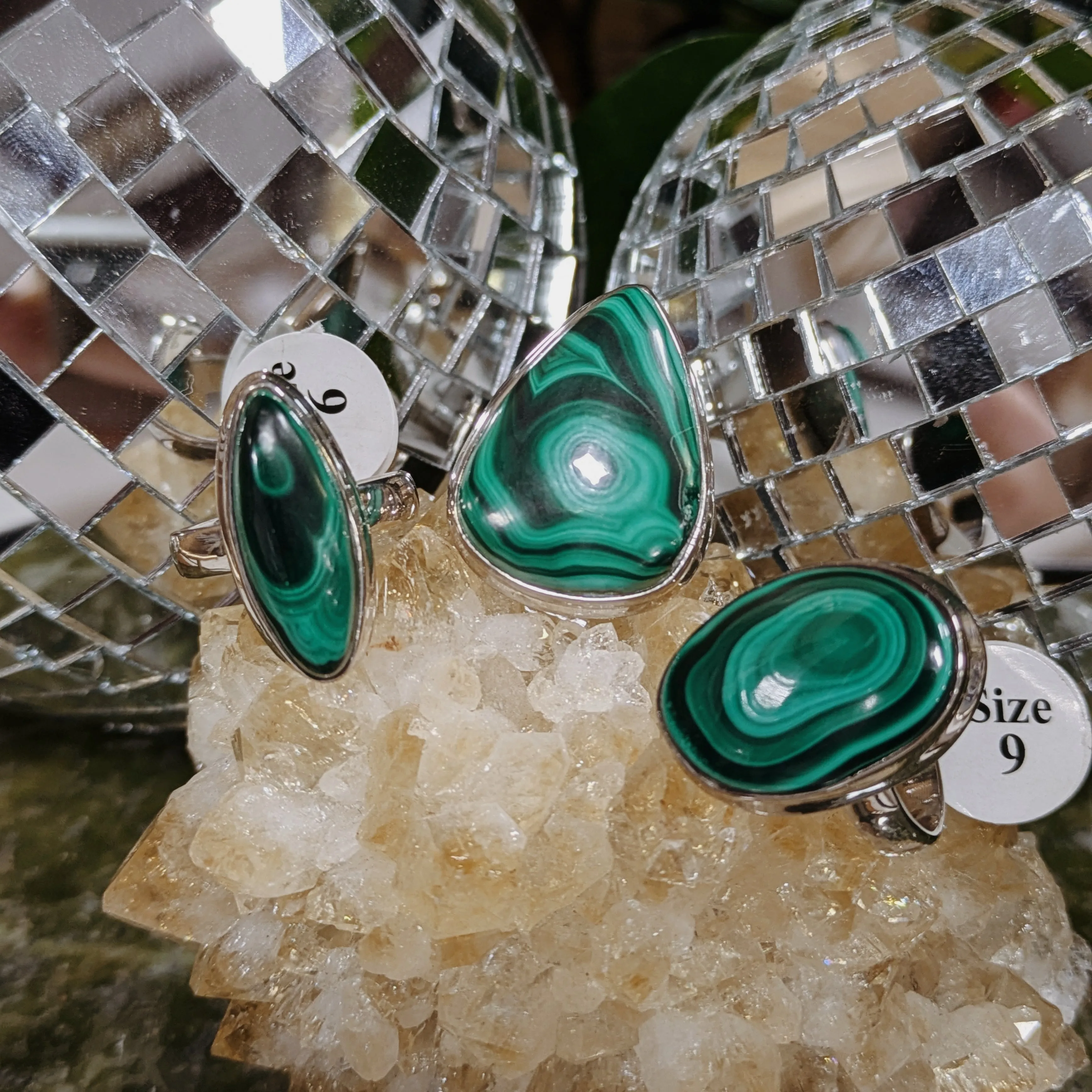Malachite Rings | Sterling Silver