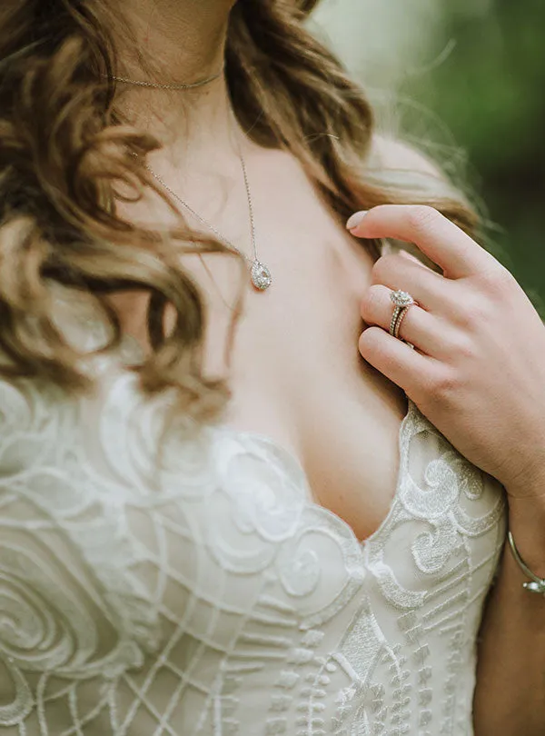 Margaux Teardrop Layered Necklace