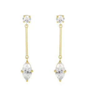 Marquis Diamond Drop Earring