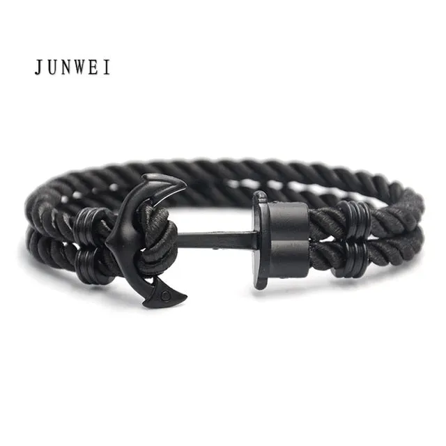 Men Anchor Bracelet  Made of Nylon