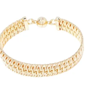 Mesh Cuff Bracelet Magnetic Clasp