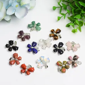 Mixed Crystal New Design Butterfly Shape Pendant Crystal Healing Bulk Wholesale
