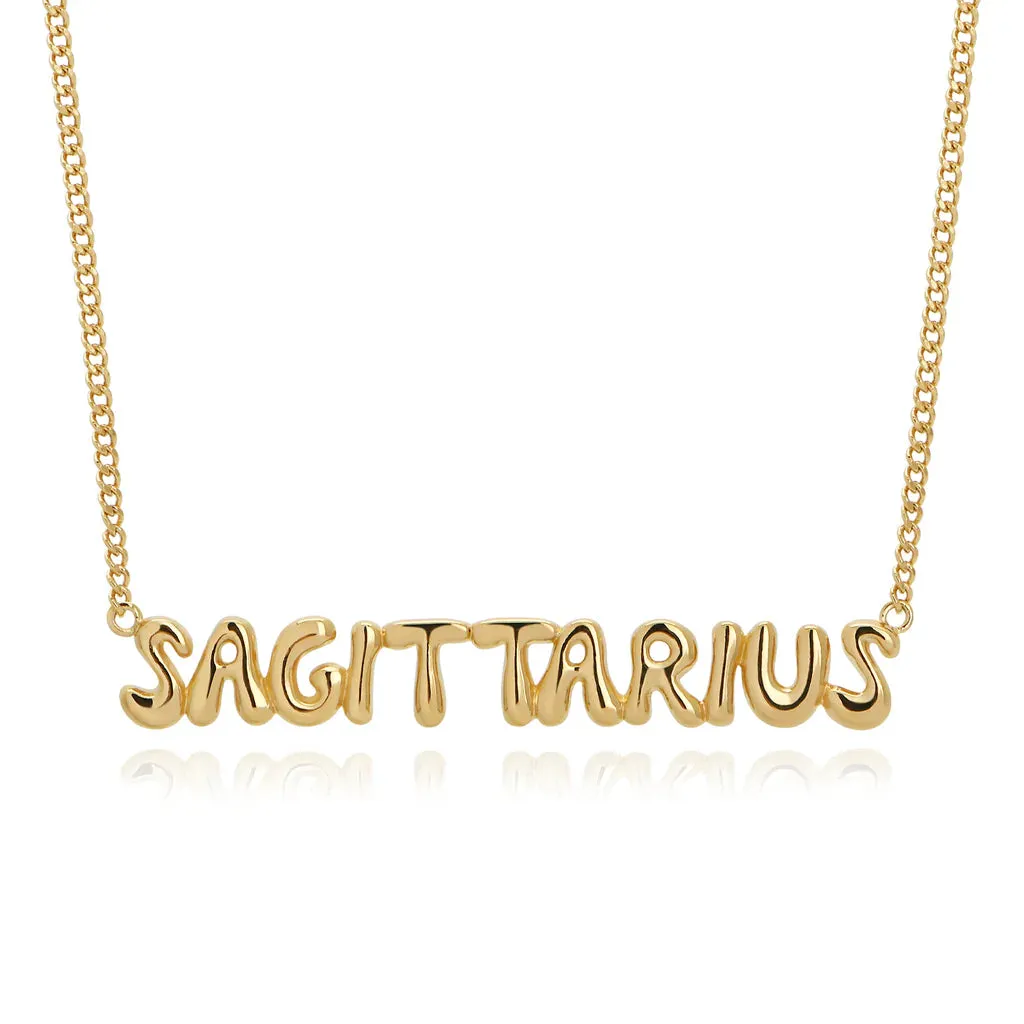 Mod   Jo Cosmo Bubble Zodiac Pendant Necklace - Multiple Options