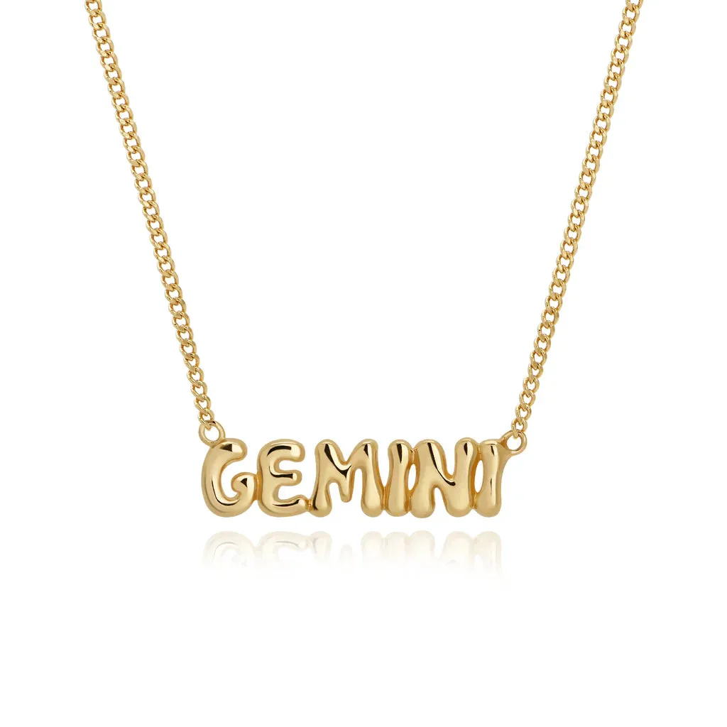 Mod   Jo Cosmo Bubble Zodiac Pendant Necklace - Multiple Options
