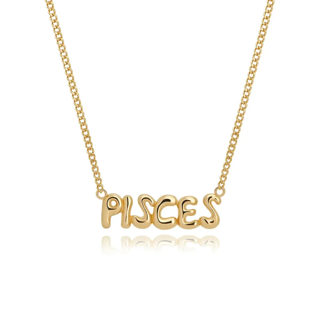 Mod   Jo Cosmo Bubble Zodiac Pendant Necklace - Multiple Options