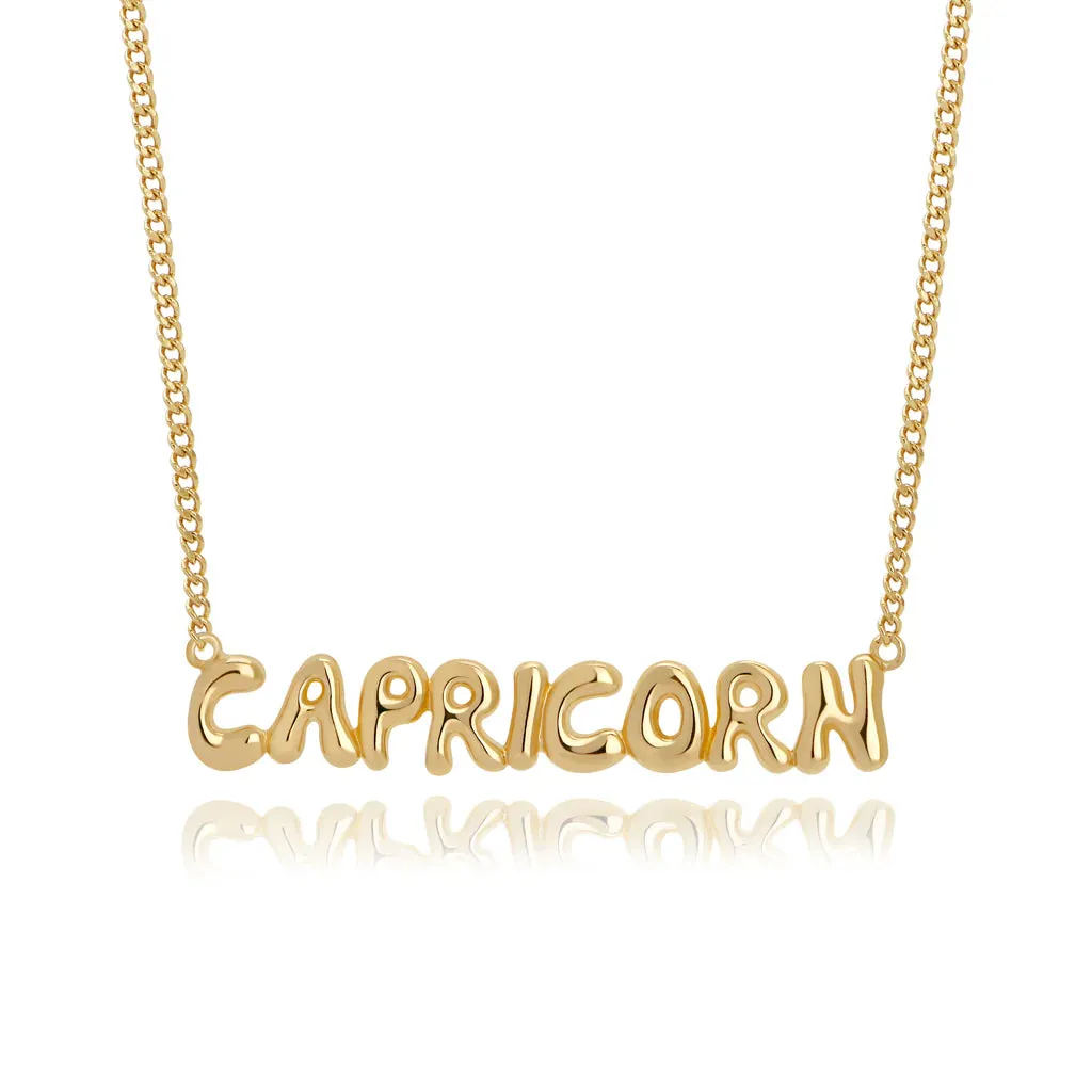 Mod   Jo Cosmo Bubble Zodiac Pendant Necklace - Multiple Options