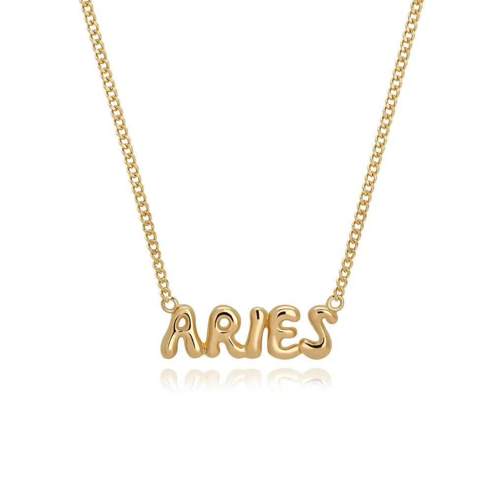 Mod   Jo Cosmo Bubble Zodiac Pendant Necklace - Multiple Options