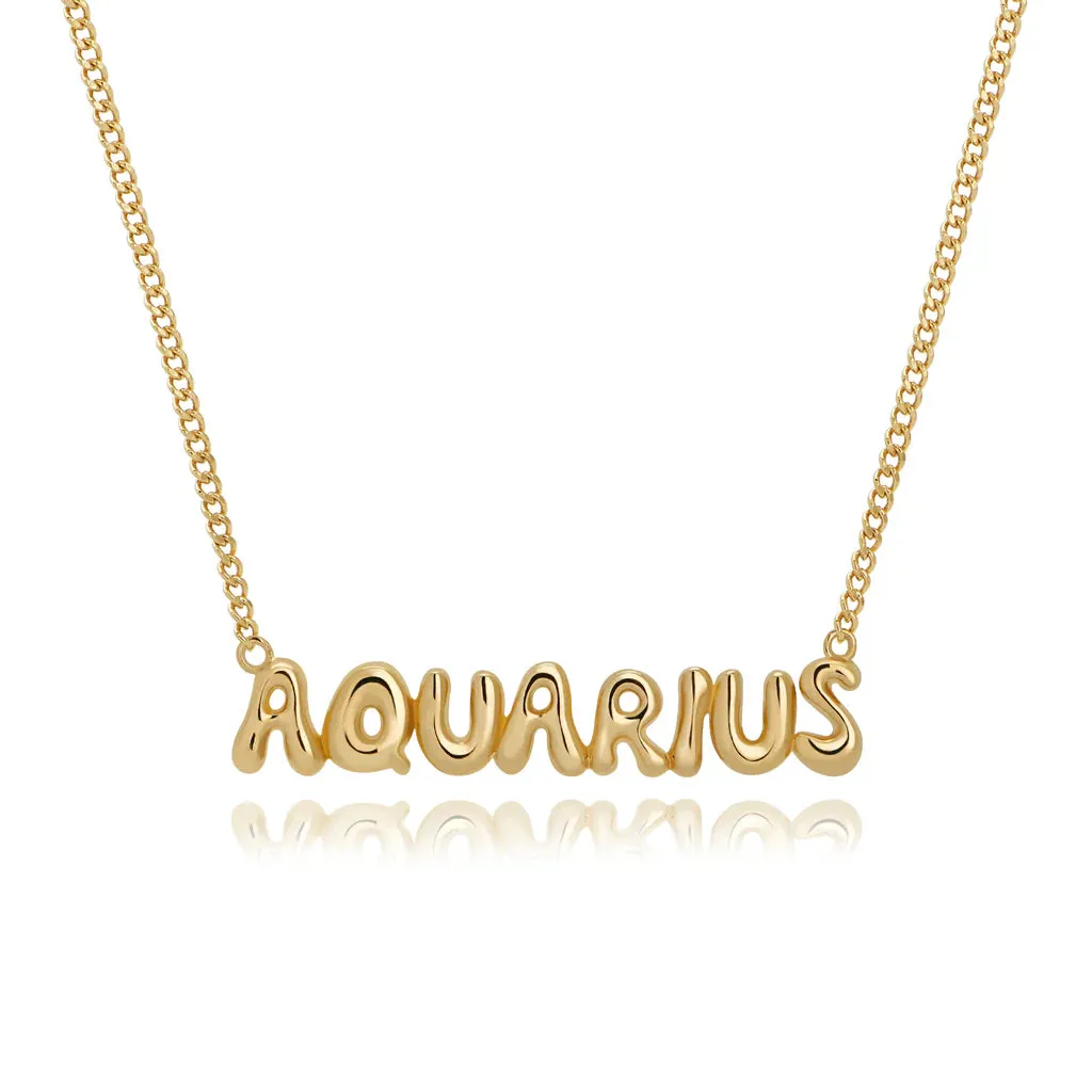 Mod   Jo Cosmo Bubble Zodiac Pendant Necklace - Multiple Options