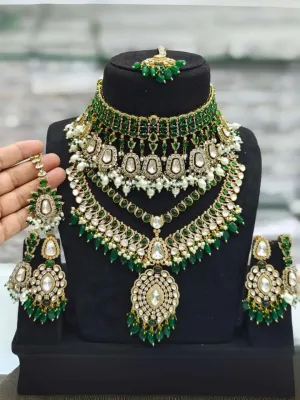 Moissanite Bridal Necklace Set
