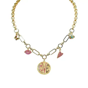 Monique Love Is All Around Necklace - Rainbow