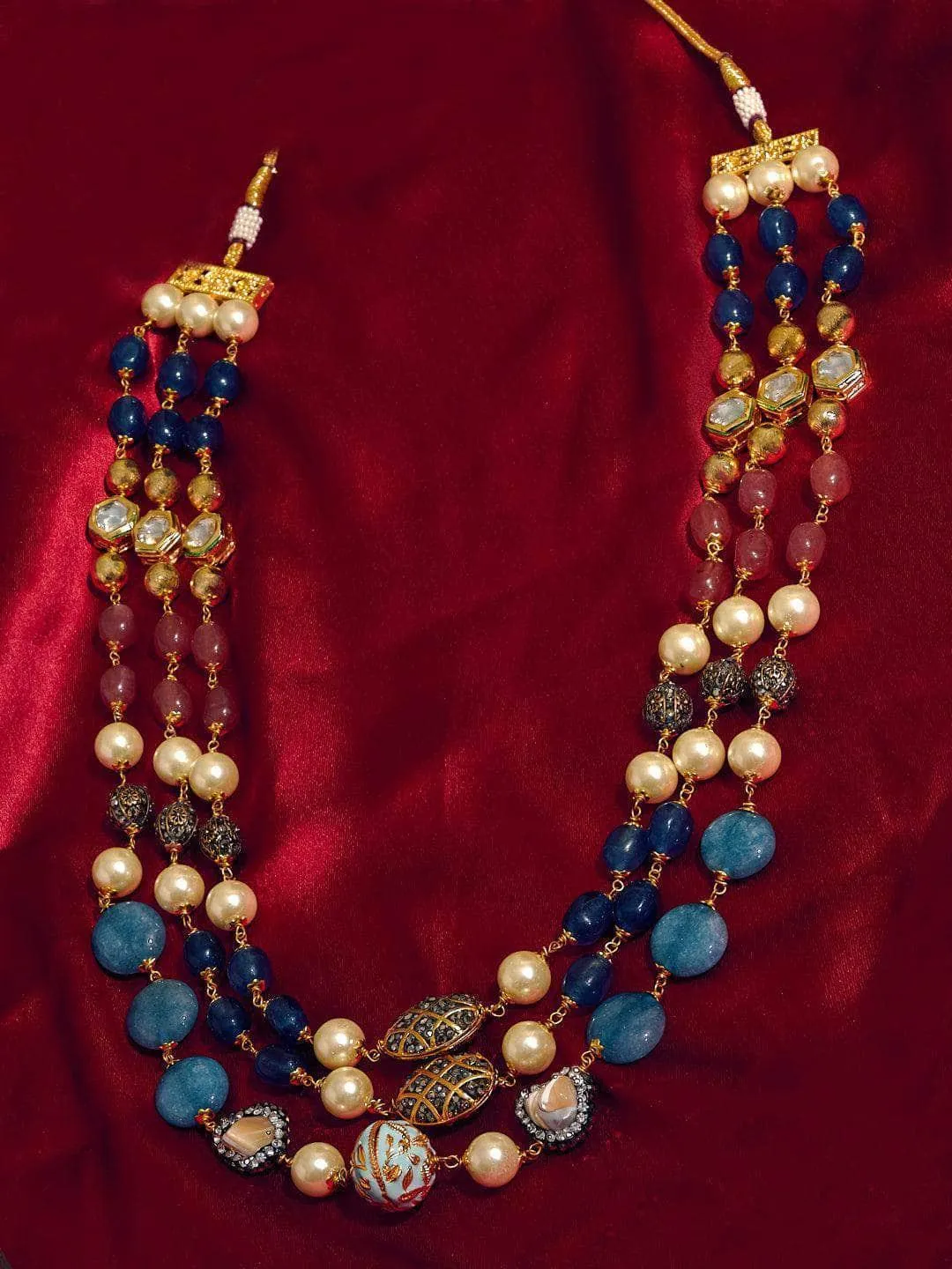 Multi Color Three Layer Mala