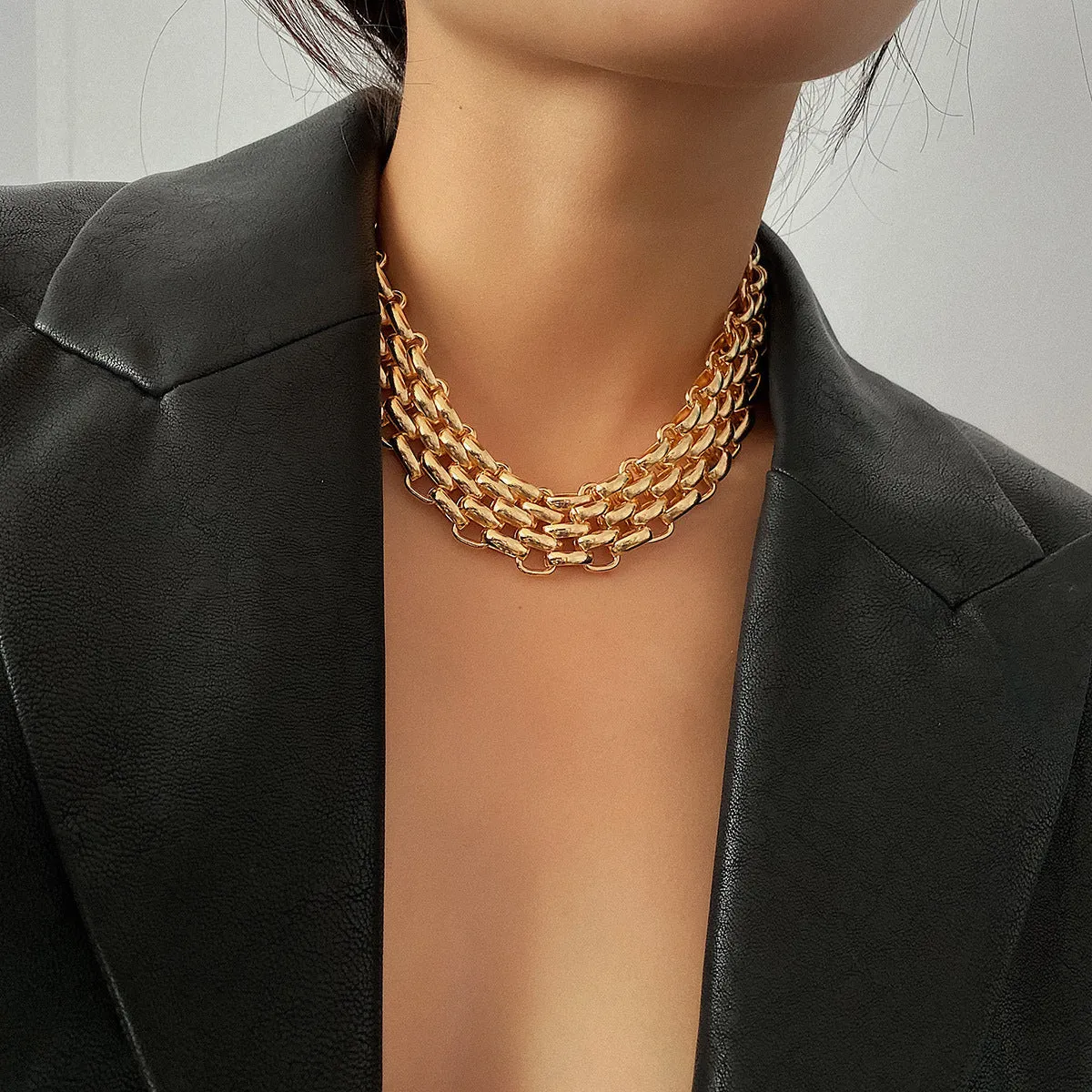Multi-layered chain necklace - Sujru