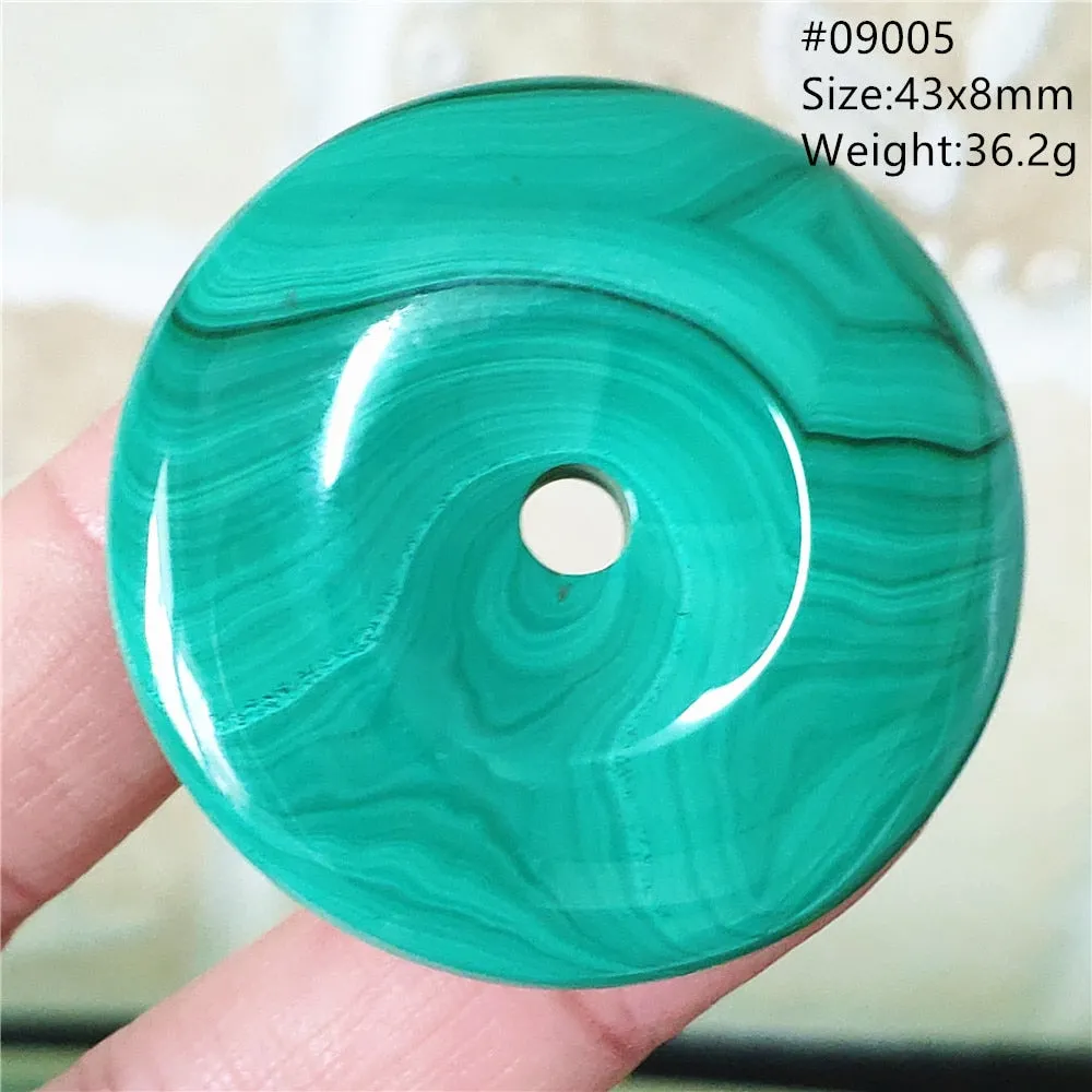 Natural Green Malachite Chrysocolla Bead Pendant Women Men Malachite Pendant Necklace Fashion Jewelry Gemstone AAAAAA