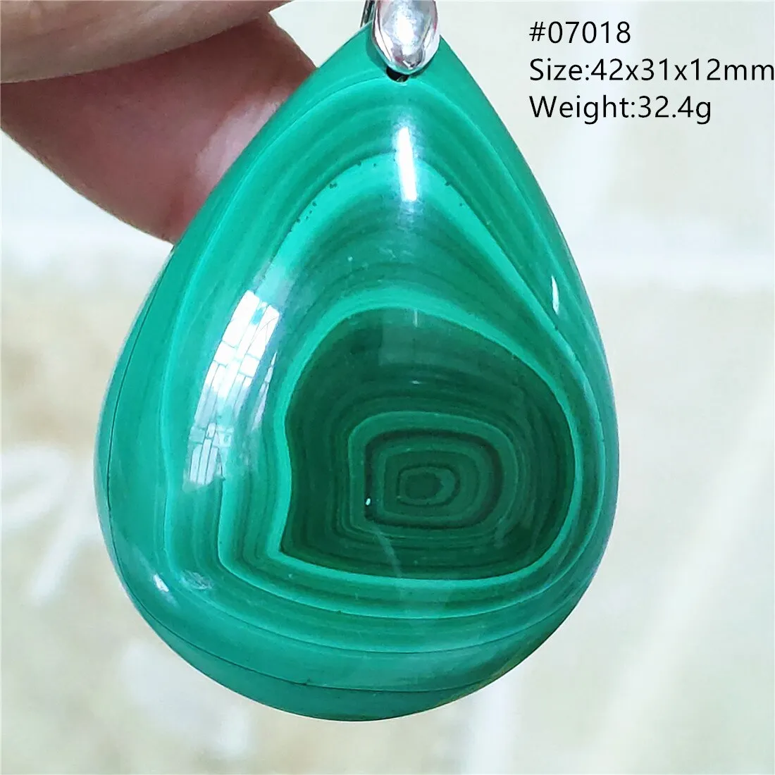 Natural Green Malachite Chrysocolla Bead Pendant Women Men Malachite Pendant Necklace Fashion Jewelry Gemstone AAAAAA