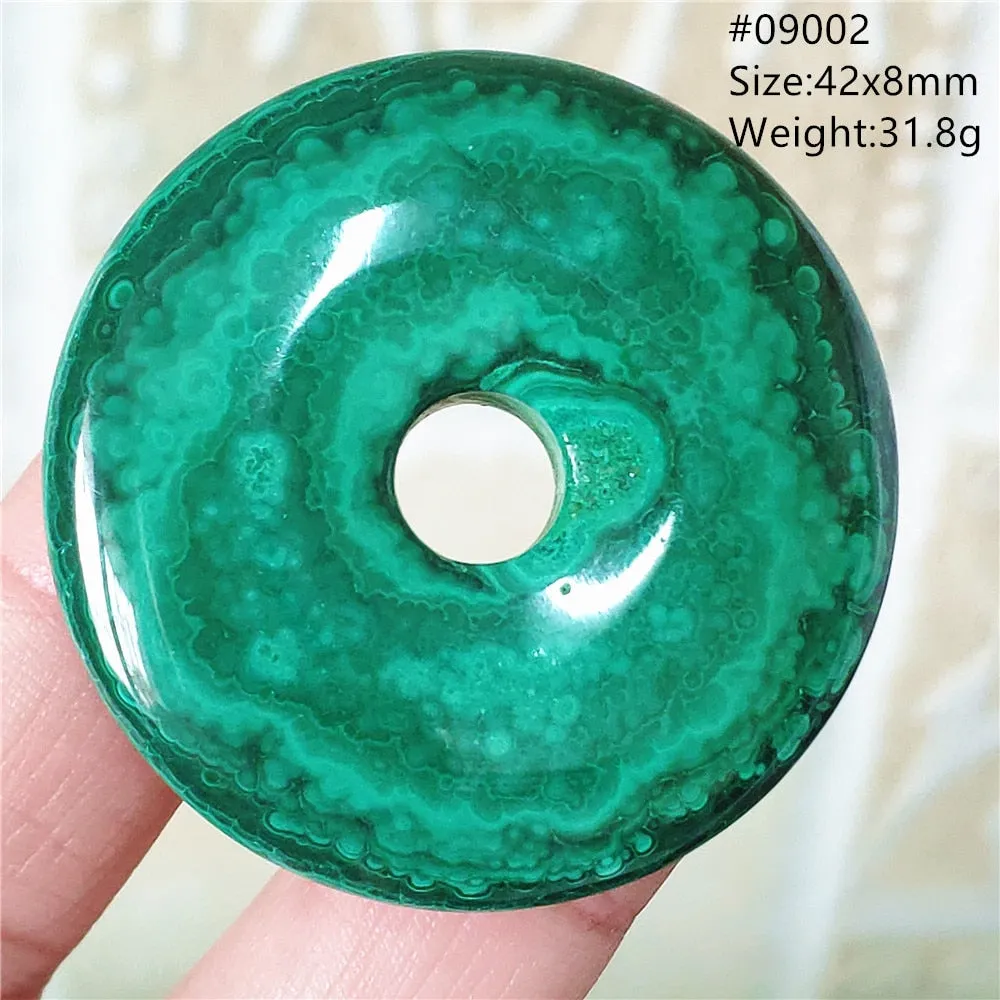 Natural Green Malachite Chrysocolla Bead Pendant Women Men Malachite Pendant Necklace Fashion Jewelry Gemstone AAAAAA