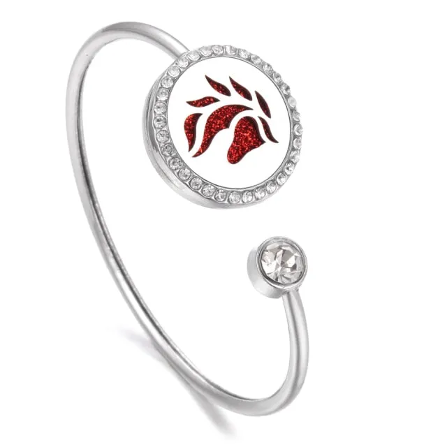 New Aromatherapy Bracelet Stainless Steel Aroma Diffuser Lockets Perfume Essential Oil Diffuser Bracelet Tree of Life Bracelets