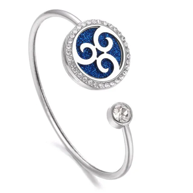 New Aromatherapy Bracelet Stainless Steel Aroma Diffuser Lockets Perfume Essential Oil Diffuser Bracelet Tree of Life Bracelets