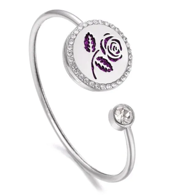 New Aromatherapy Bracelet Stainless Steel Aroma Diffuser Lockets Perfume Essential Oil Diffuser Bracelet Tree of Life Bracelets