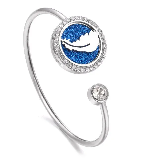 New Aromatherapy Bracelet Stainless Steel Aroma Diffuser Lockets Perfume Essential Oil Diffuser Bracelet Tree of Life Bracelets