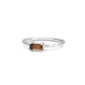 Nord Purity S 18K Whitegold Ring w. Quartz & Diamond