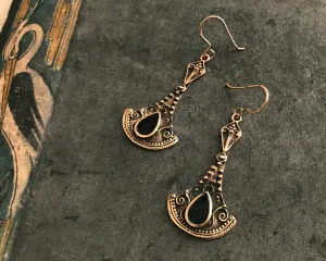 onyx | 'isay' earrings | bronze