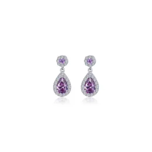 Oval Halo Drop Earrings E0590AMP00