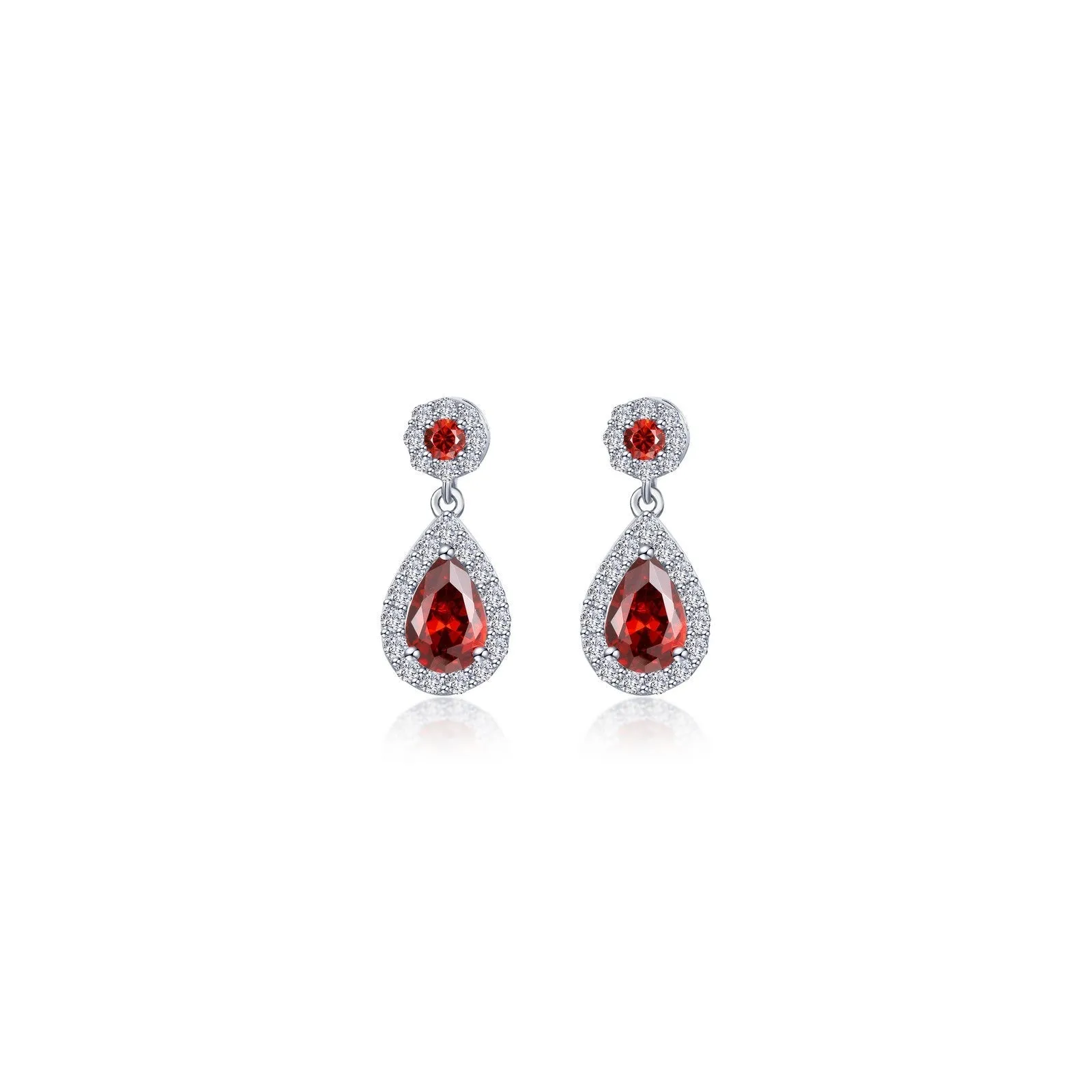 Oval Halo Drop Earrings E0590GNP00