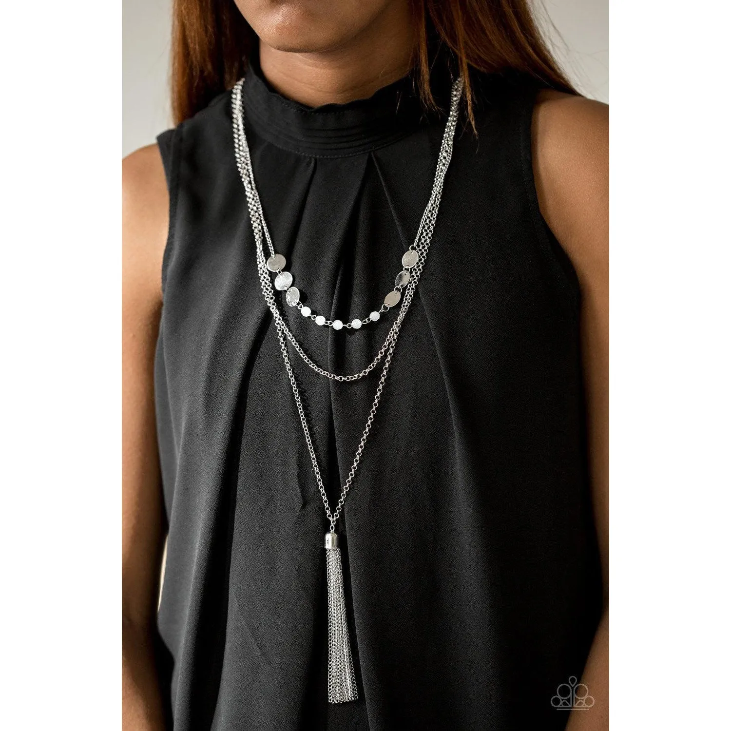Paparazzi Celebration of Chic White Necklace & Earrings Set