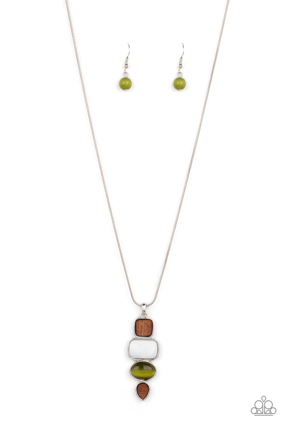 PAPARAZZI Elemental Energy - Green NECKLACE