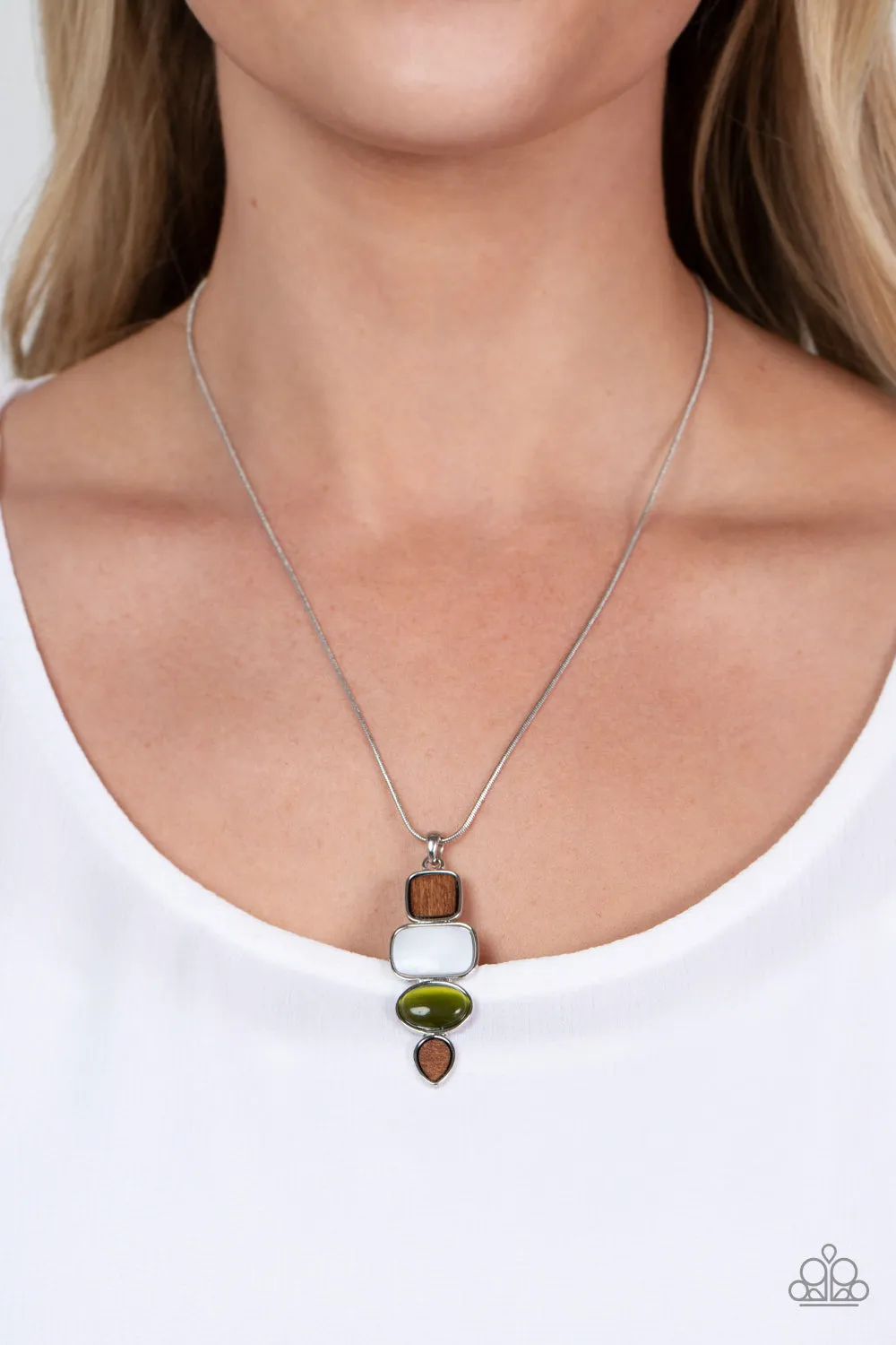 PAPARAZZI Elemental Energy - Green NECKLACE