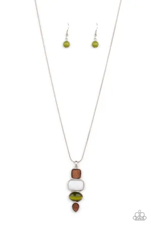 PAPARAZZI Elemental Energy - Green NECKLACE