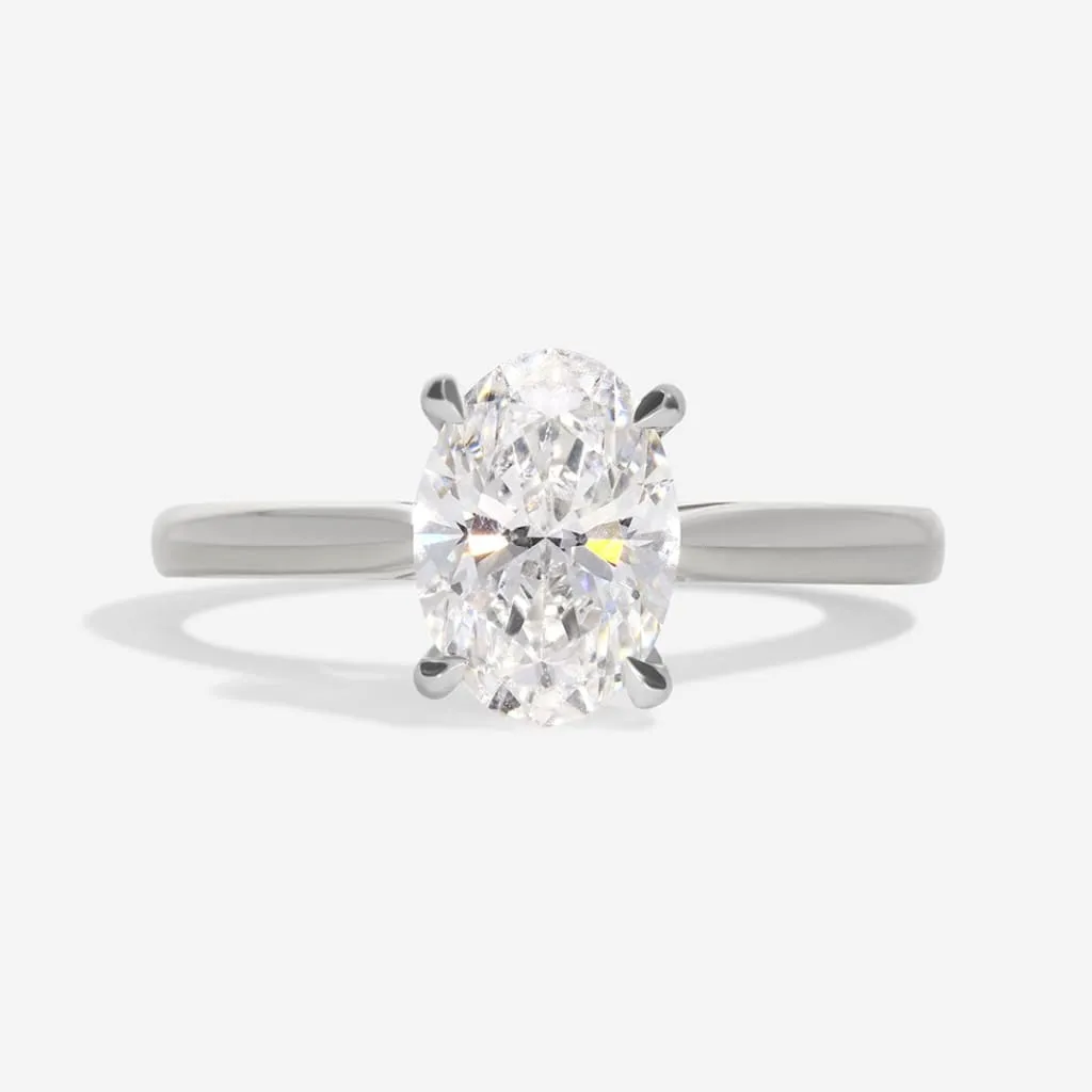 PARIS 1.20ct | Oval Solitaire Lab Diamond Set in Platinum