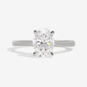 PARIS 1.20ct | Oval Solitaire Lab Diamond Set in Platinum