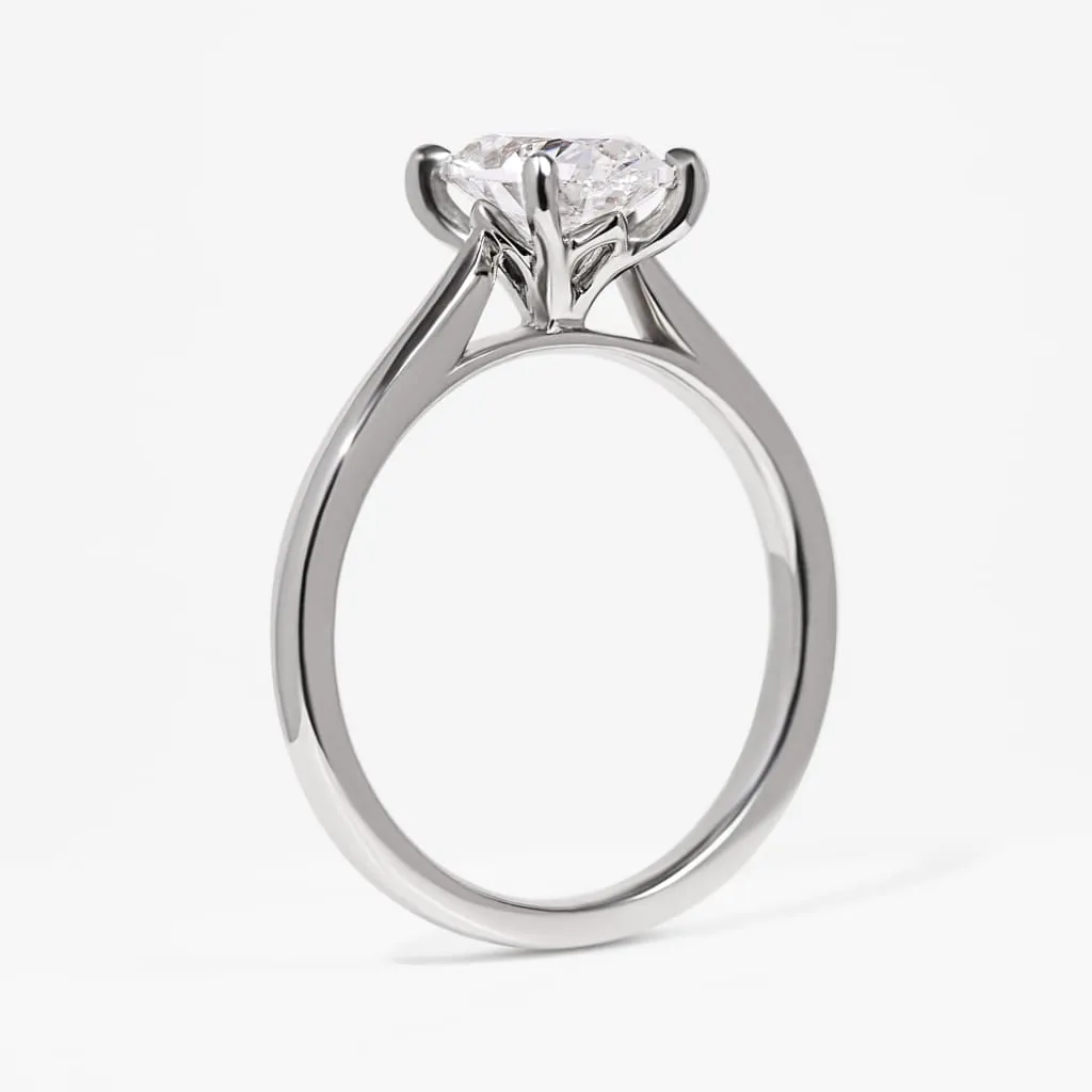PARIS 1.20ct | Oval Solitaire Lab Diamond Set in Platinum