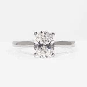 PARIS 1.50ct | Oval Solitaire Lab Diamond Set in Platinum