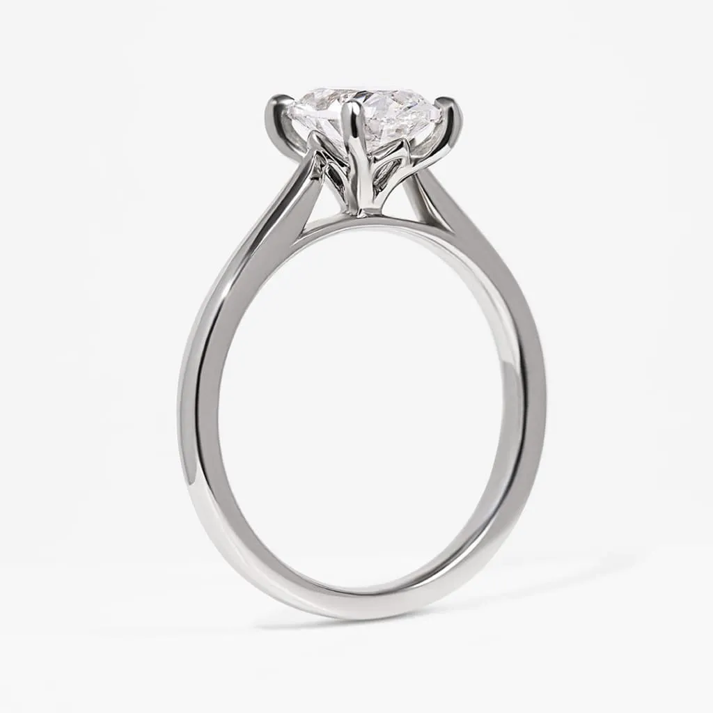 PARIS 1.50ct | Oval Solitaire Lab Diamond Set in Platinum