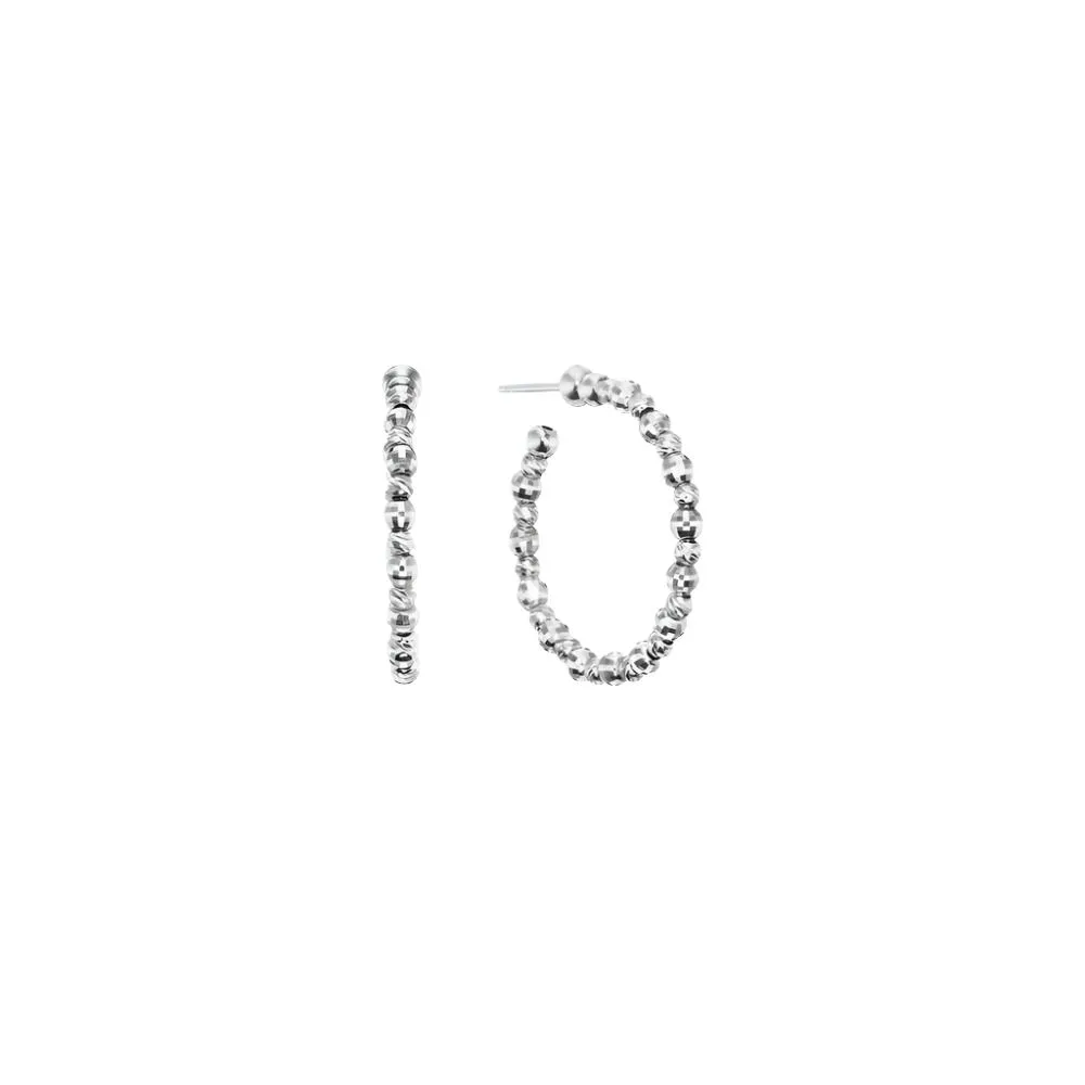 Platinum Born Small Limitless Hoop Earrings