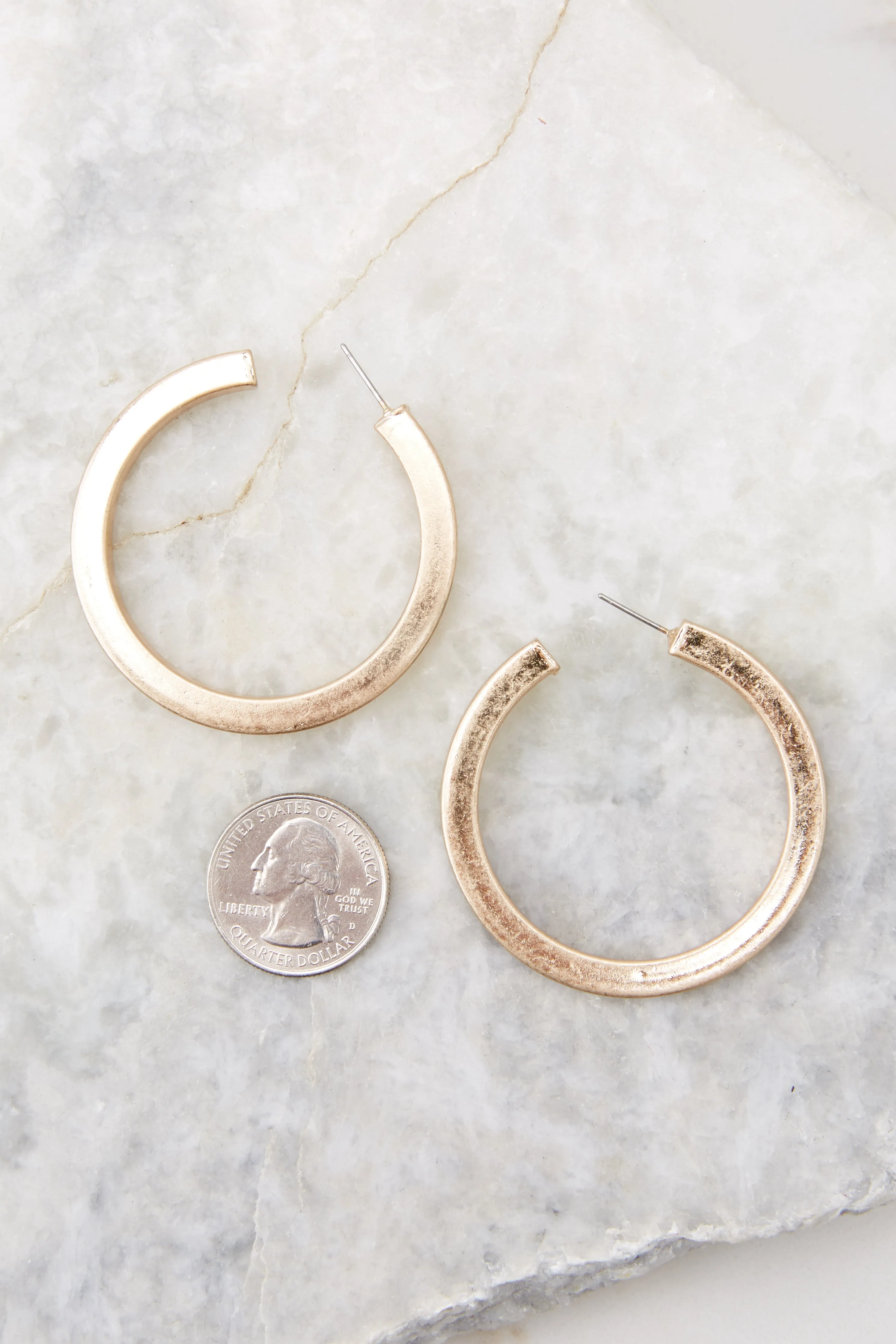 Powerful Allies Gold Hoop Earrings