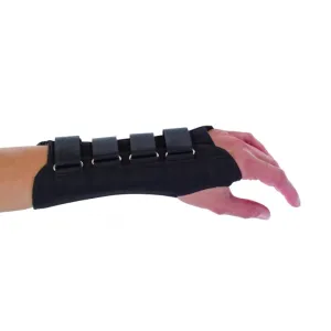 PROCARE Contoured Cotton Right Hand Wrist Splint , Small, 1 Each, Black