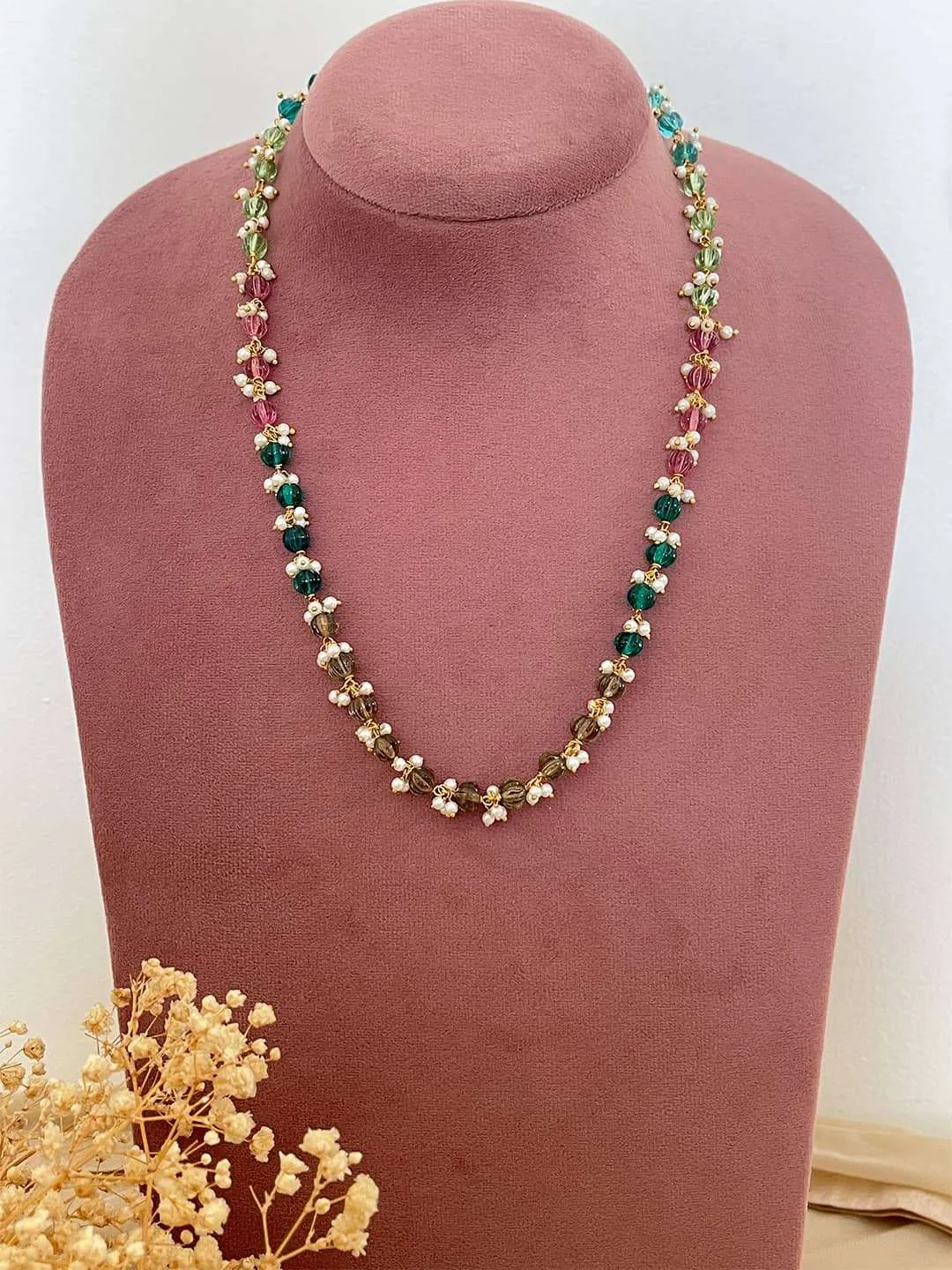Pumpkin Shape Beads With Hand Crafted Guchi Puaai